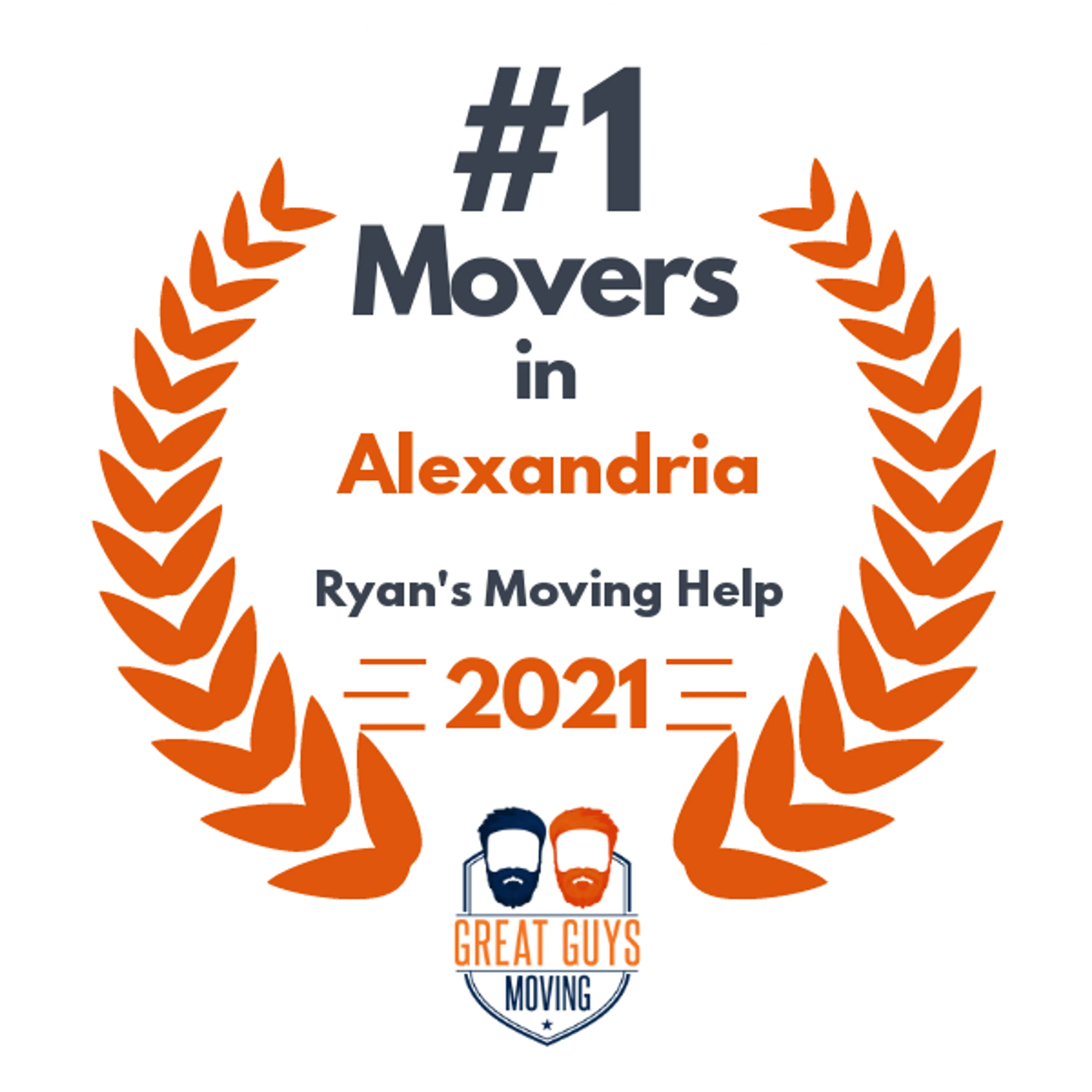 #1 Ranked Movers in Lake Charles, LA 2021 award