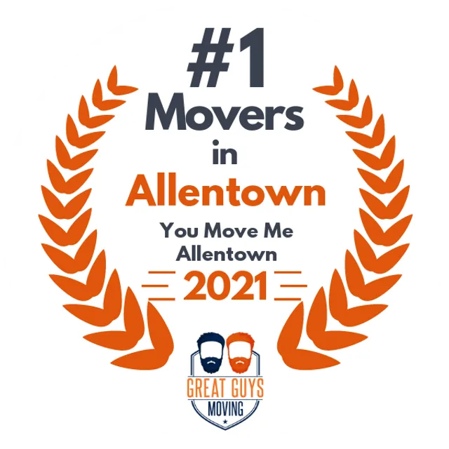 #1 Ranked Movers in Allentown, PA 2021 award