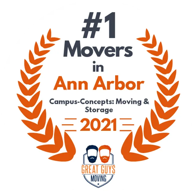 #1 Ranked Movers in Warren, MI 2021 award