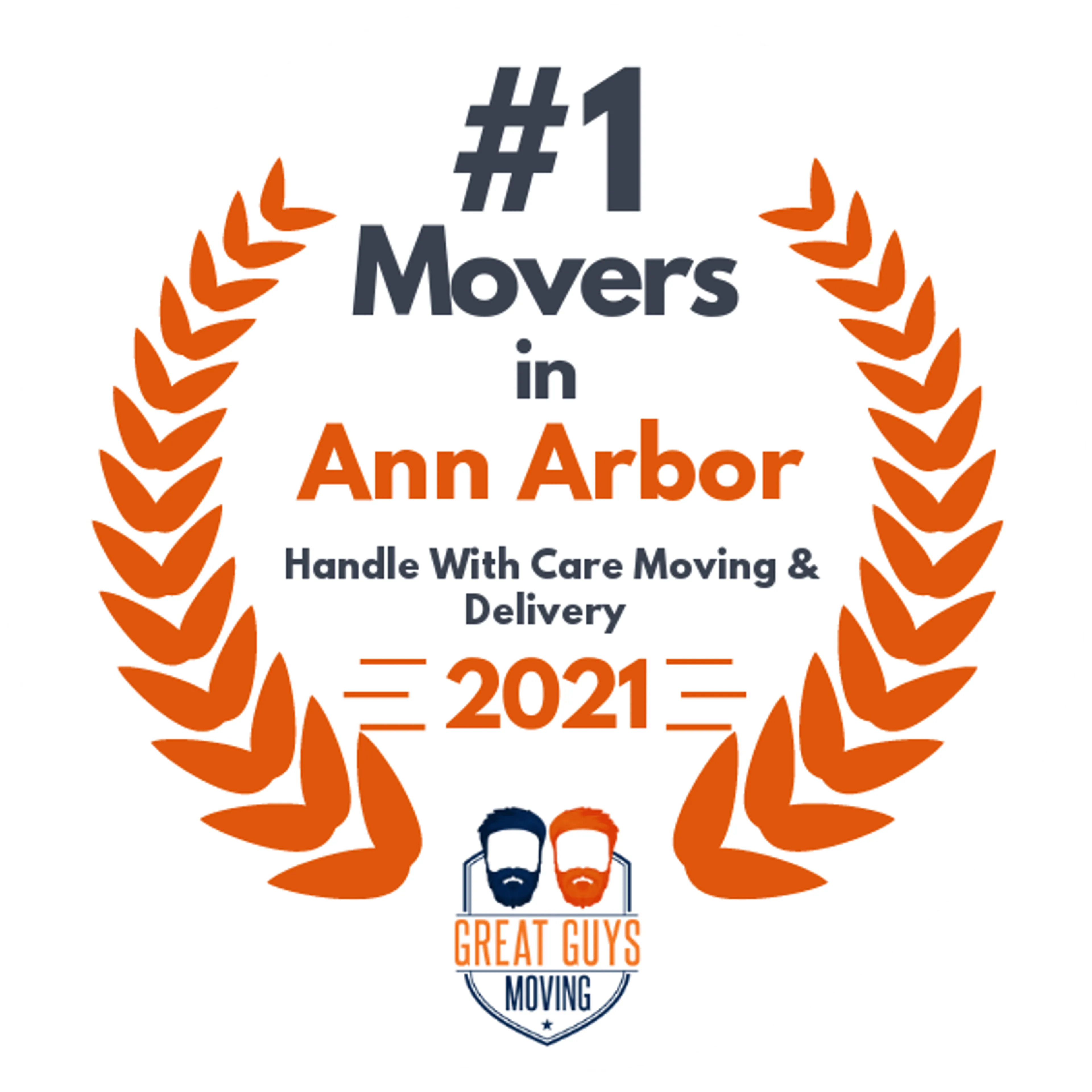 #1 Ranked Movers in Warren, MI 2021 award