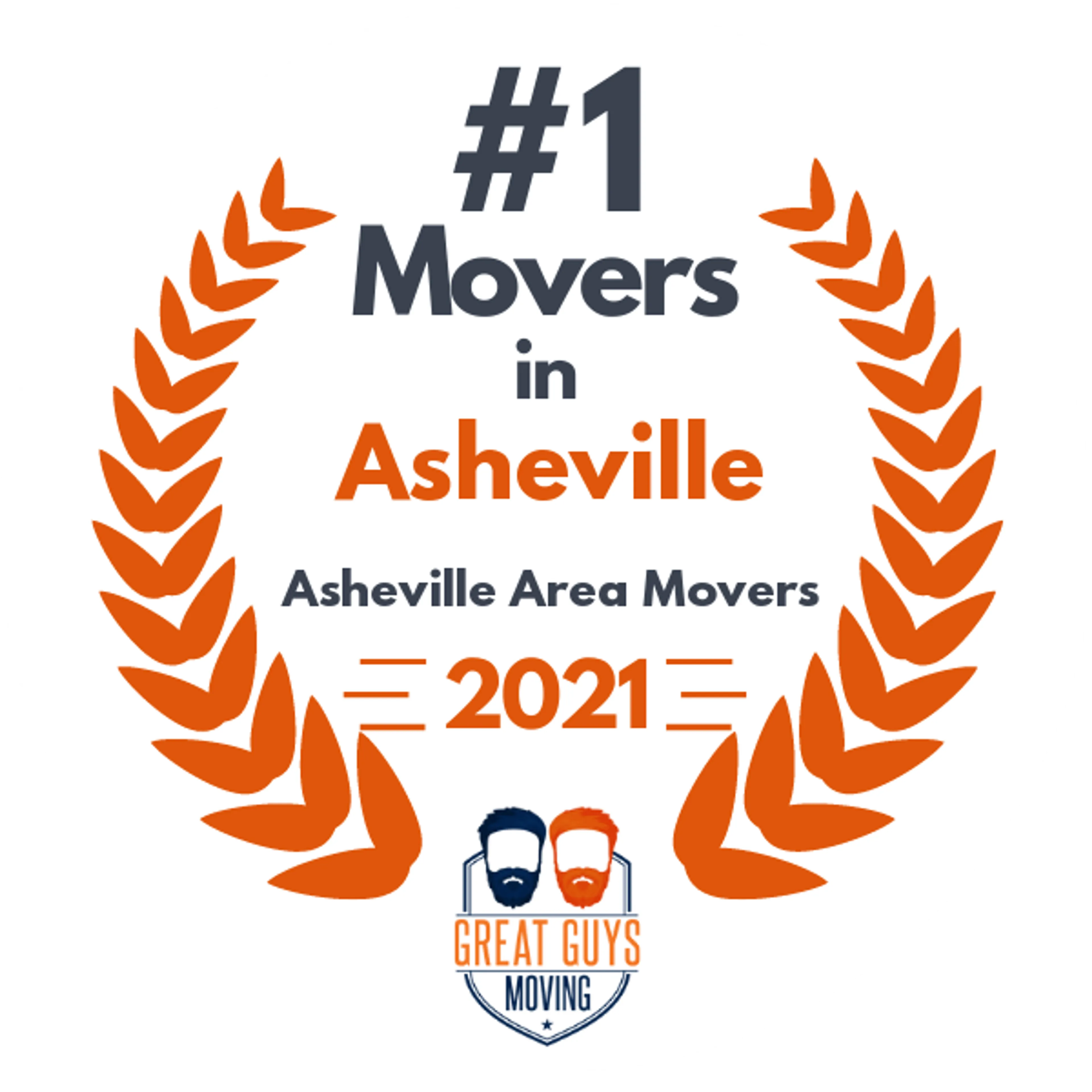 #1 Ranked Movers in Asheville, NC 2021 award