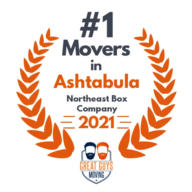 #1 Ranked Movers in Ashtabula, OH 2021 award