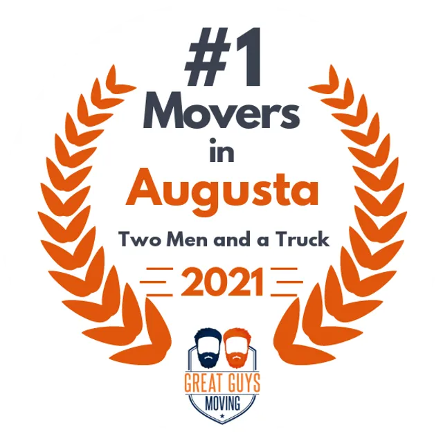 #1 Ranked Movers in Augusta, GA 2021 award