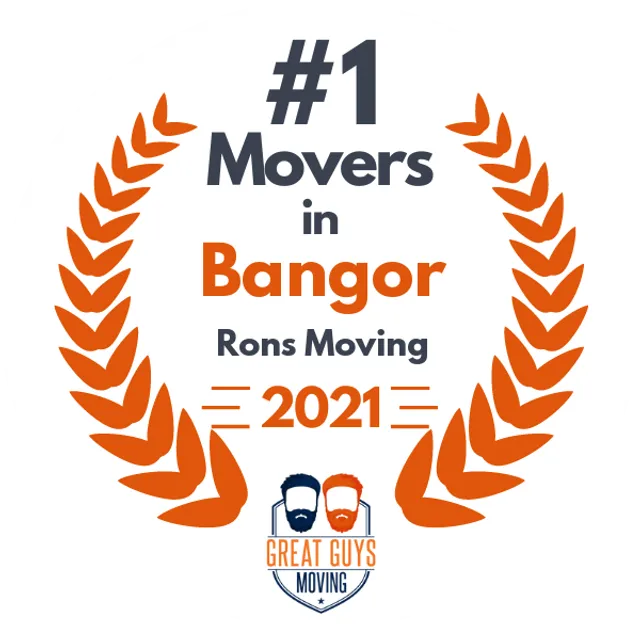 #1 Ranked Movers in Bangor, ME 2021 award