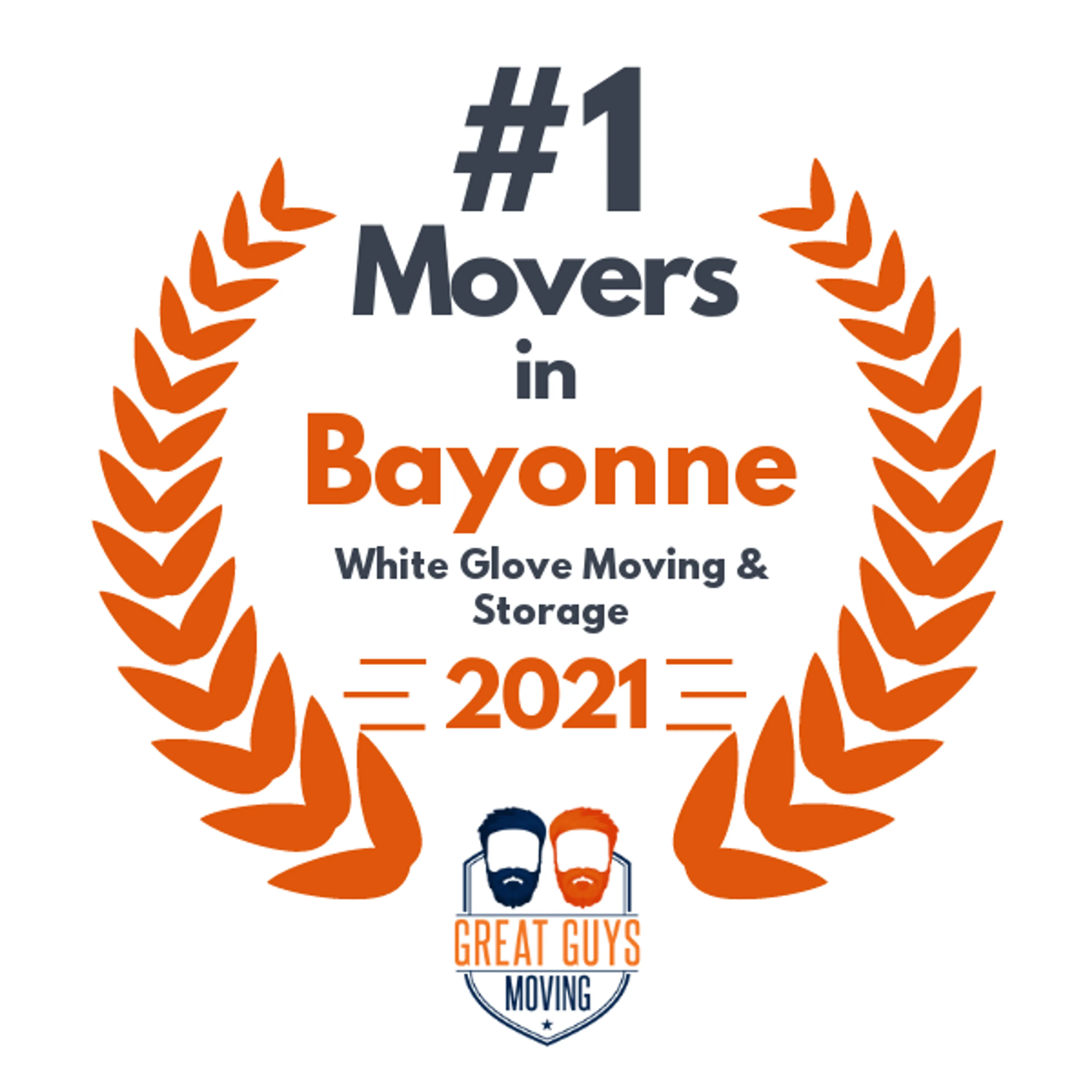 #1 Ranked Movers in New York City, NY 2021 award