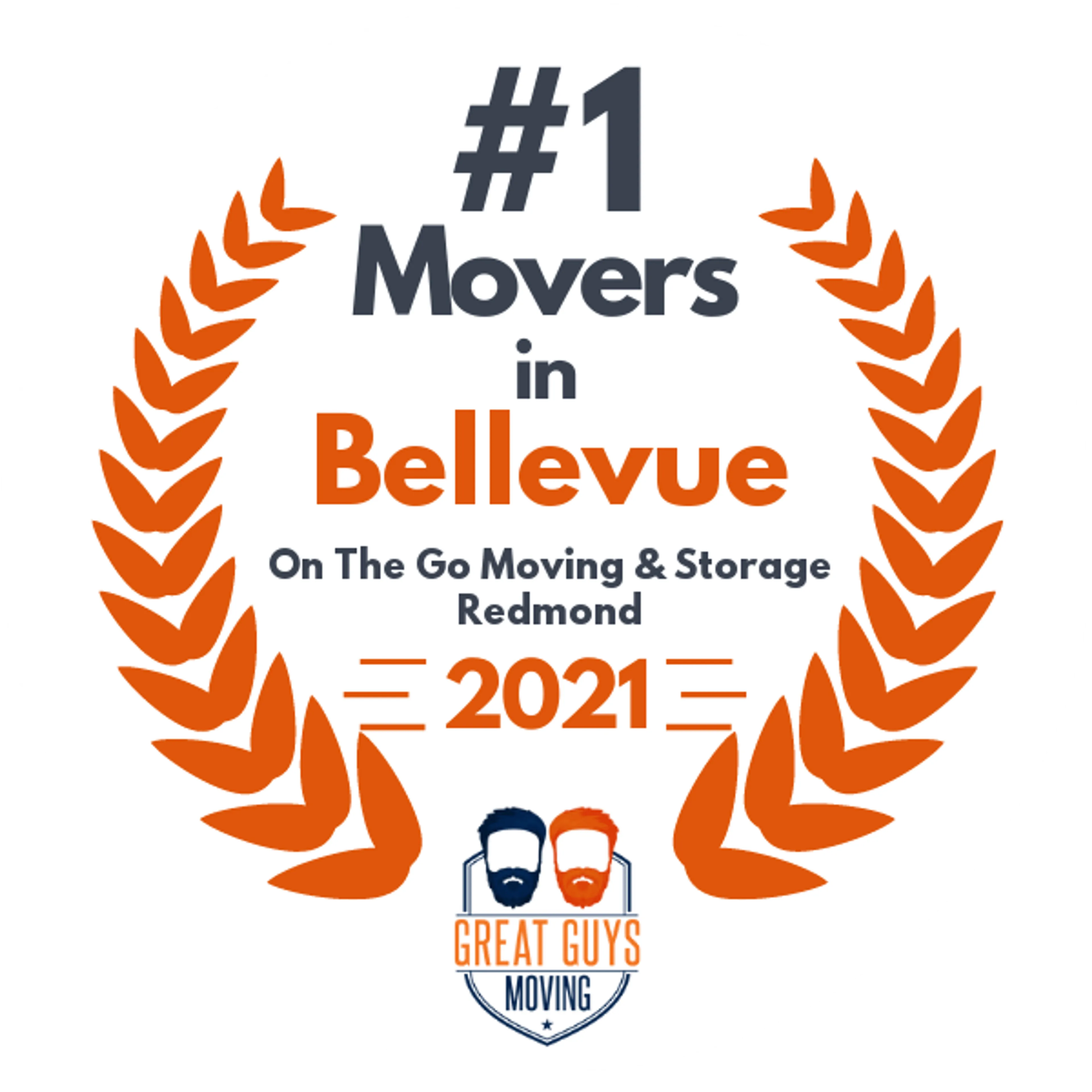 #1 Ranked Movers in Seattle, WA 2021 award