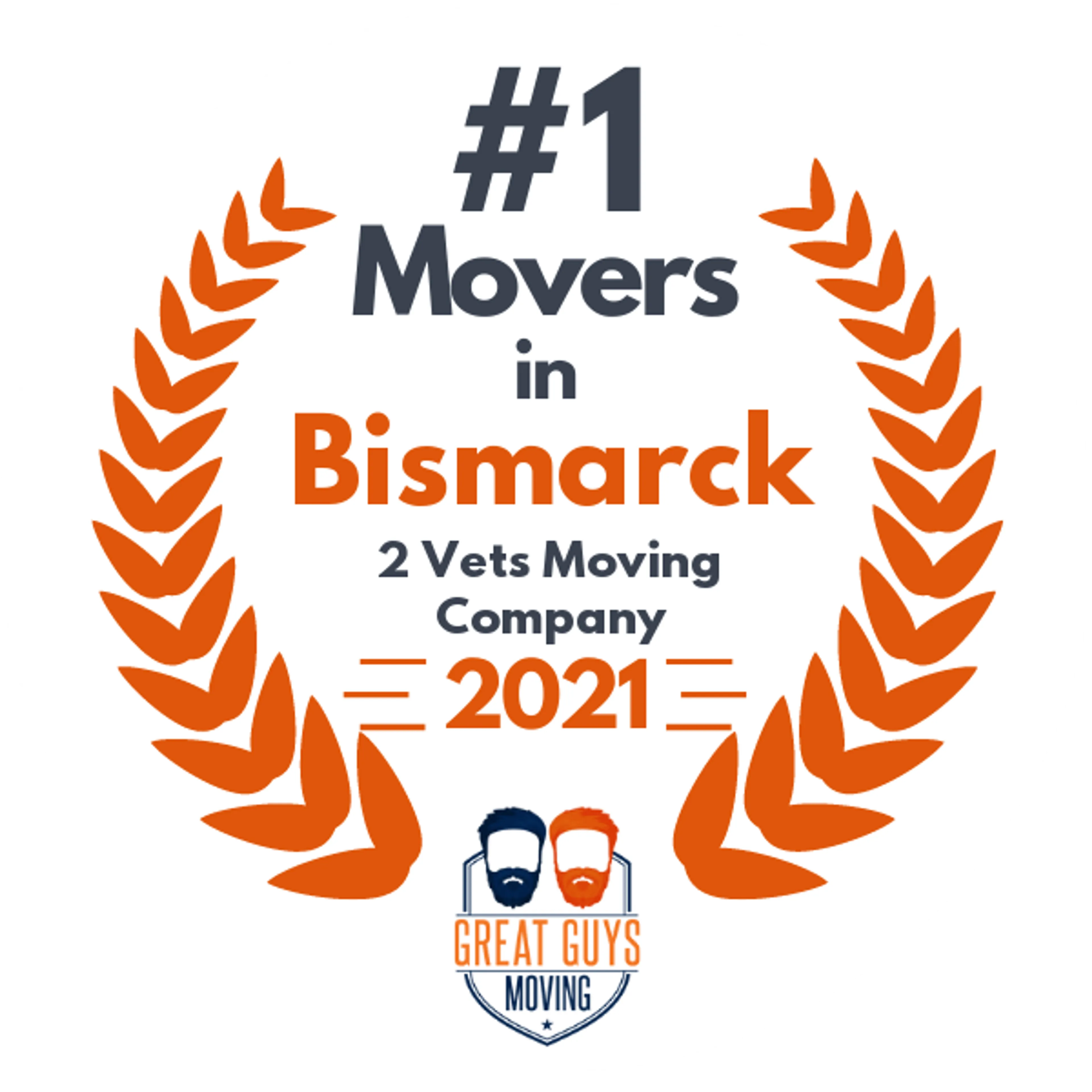 #1 Ranked Movers in Fargo, ND 2021 award