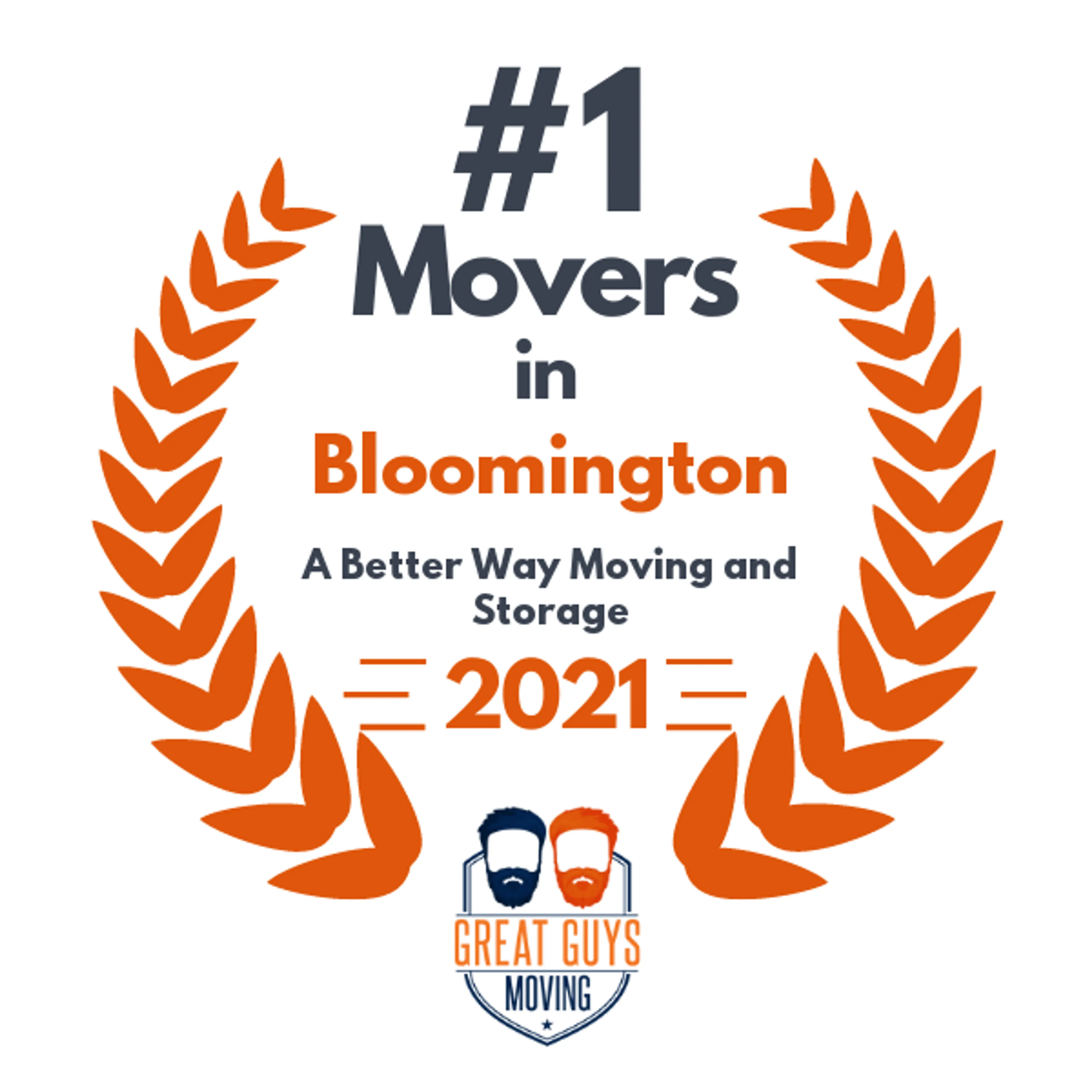 #1 Ranked Movers in Carmel, IN 2021 award