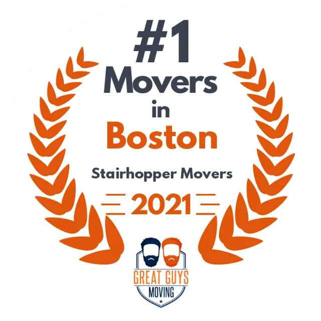 #1 Ranked Movers in Boston, MA 2021 award