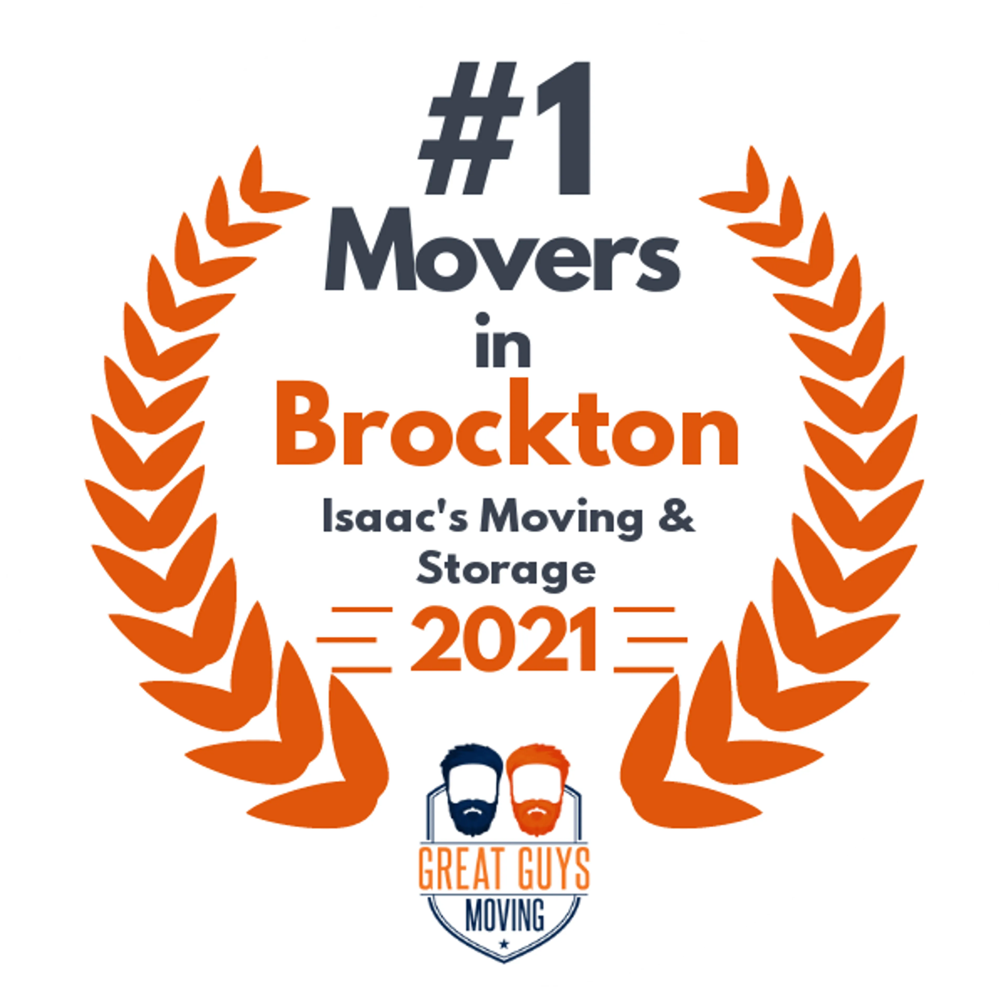 #1 Ranked Movers in Worcester, MA 2021 award