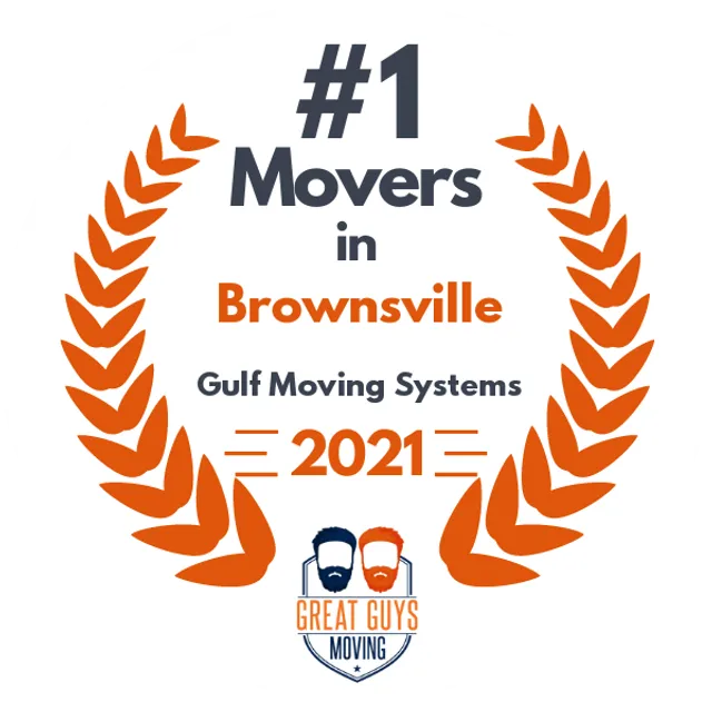 #1 Ranked Movers in Brownsville, TX 2021 award