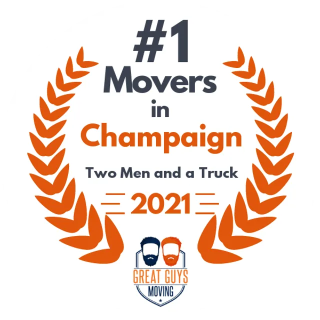 #1 Ranked Movers in Champaign, IL 2021 award