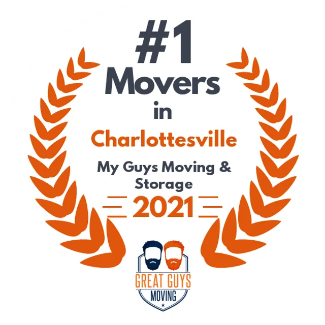 #1 Ranked Movers in Lynchburg, VA 2021 award