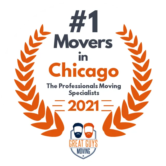 #1 Ranked Movers in Chicago, IL 2021 award