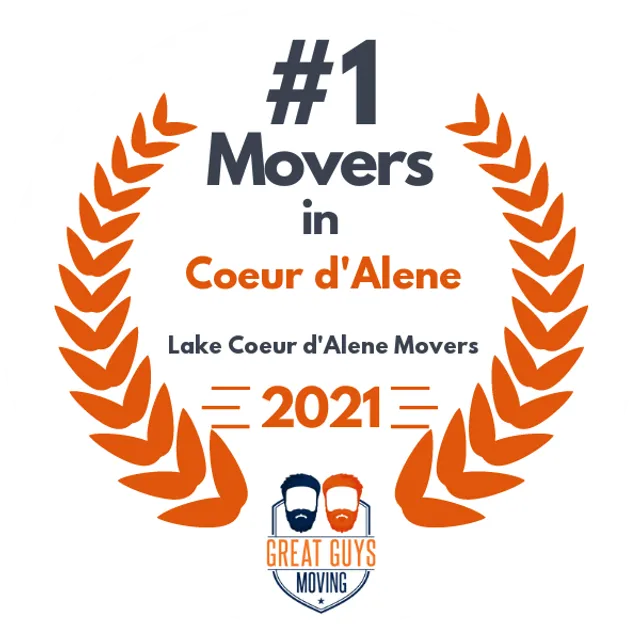 #1 Ranked Movers in Spokane, WA 2021 award