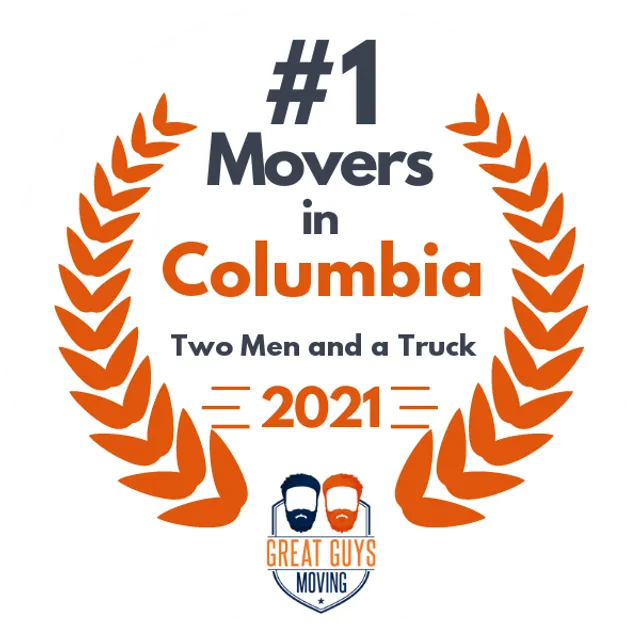 #1 Ranked Movers in Columbia, MO 2021 award