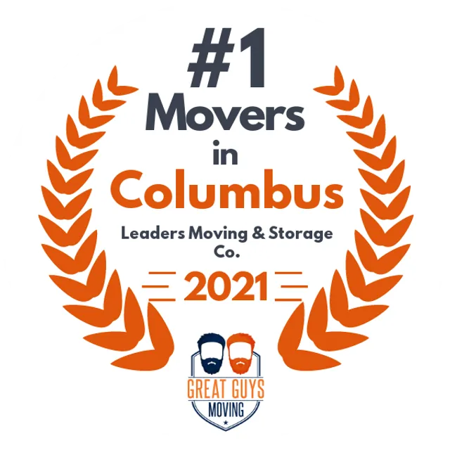 #1 Ranked Movers in Columbus, OH 2021 award