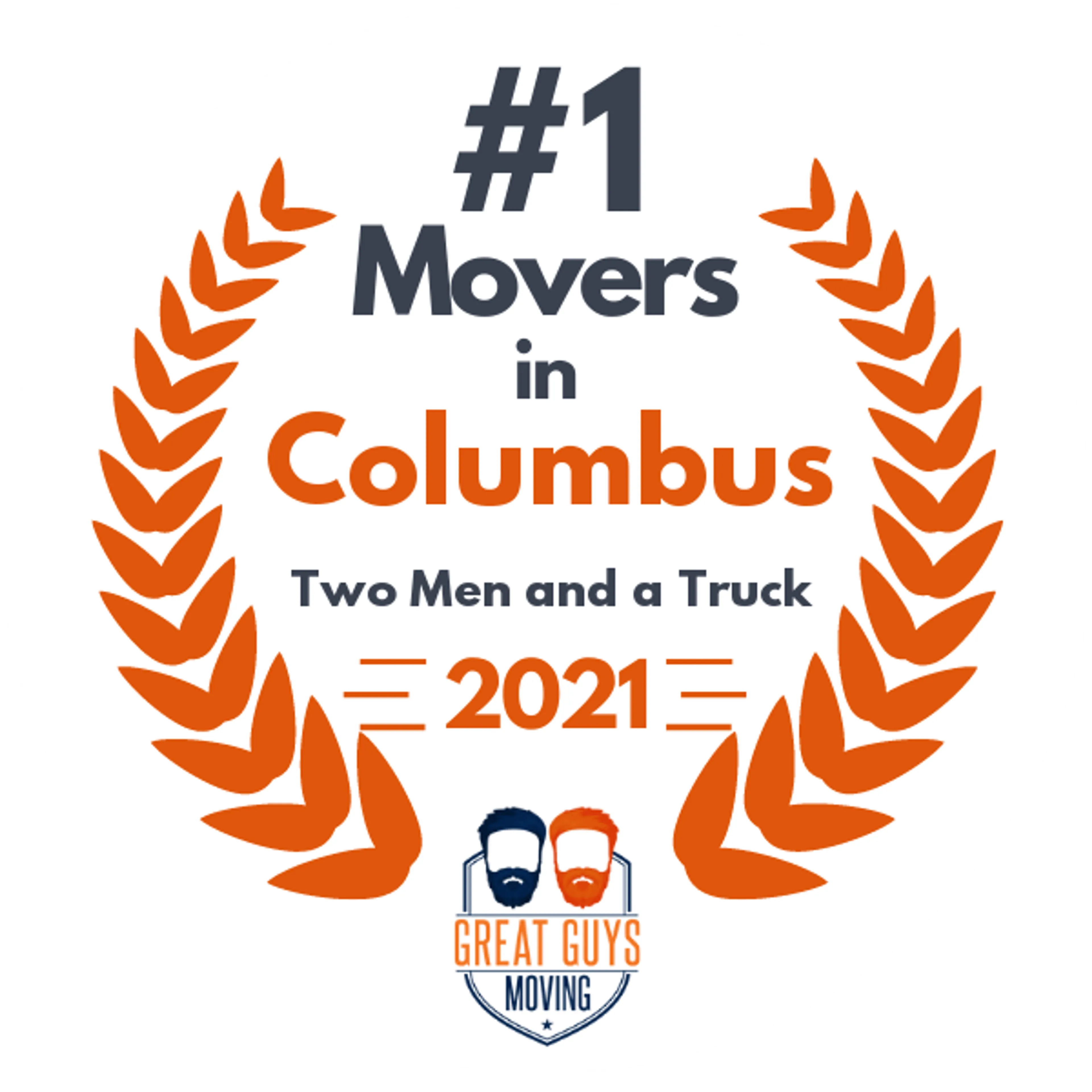 #1 Ranked Movers in Columbus, GA 2021 award
