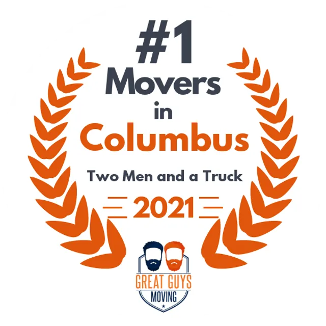 #1 Ranked Movers in Columbus, GA 2021 award