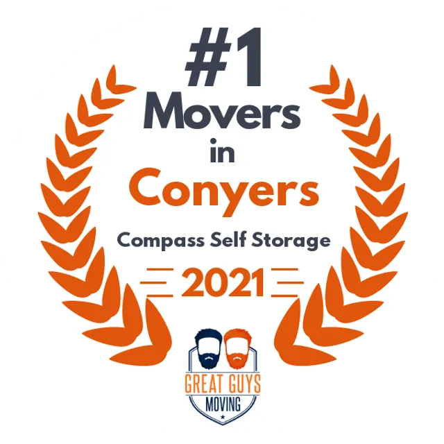 #1 Ranked Movers in Conyers, GA 2021 award