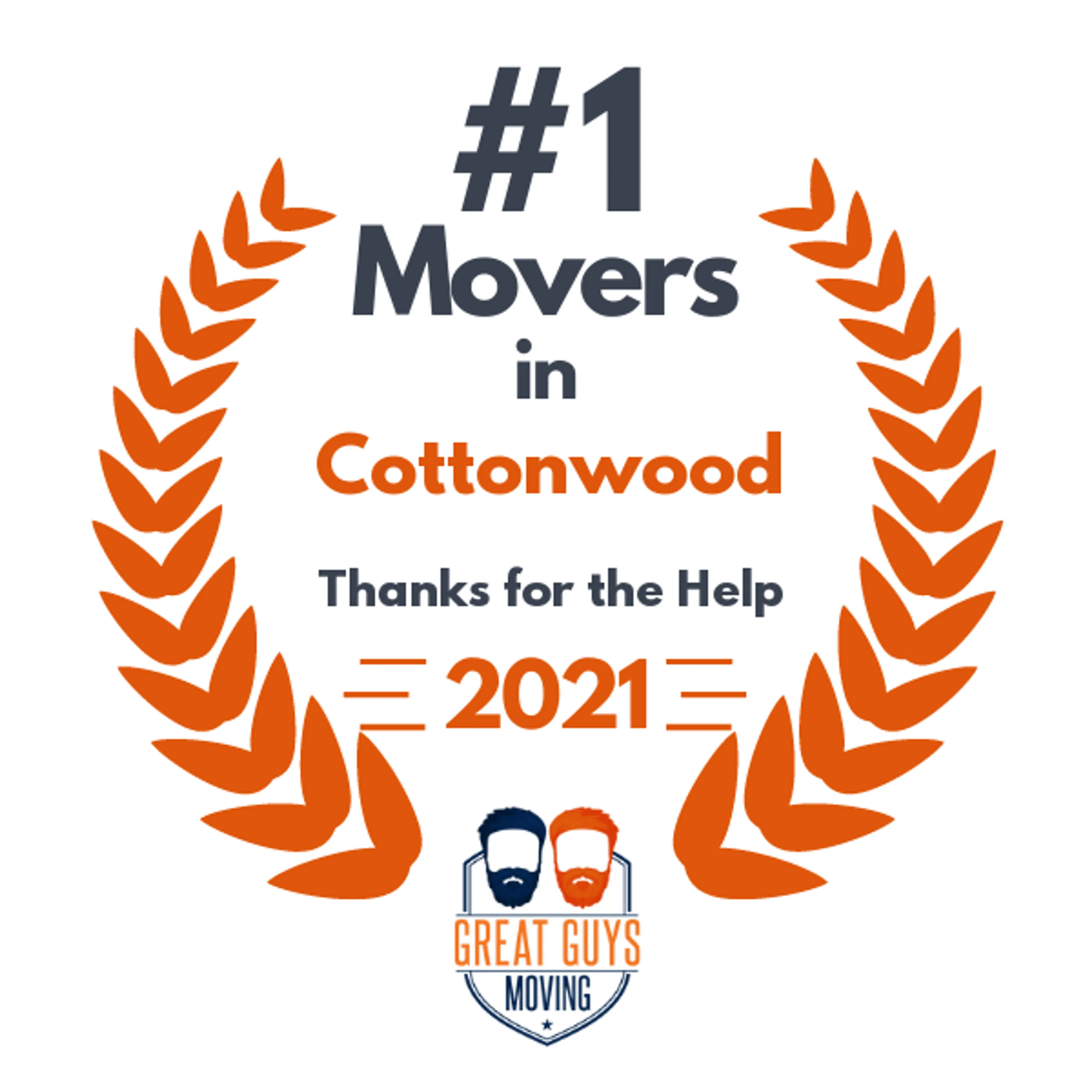 #1 Ranked Movers in Flagstaff, AZ 2021 award