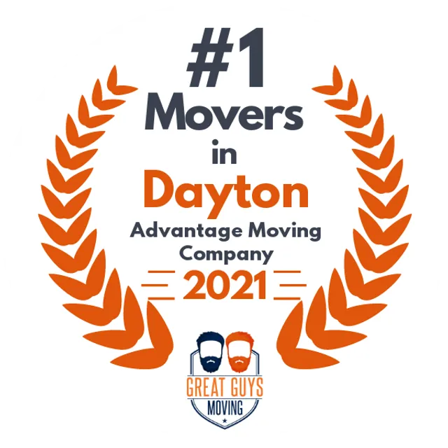 #1 Ranked Movers in Dayton, OH 2021 award