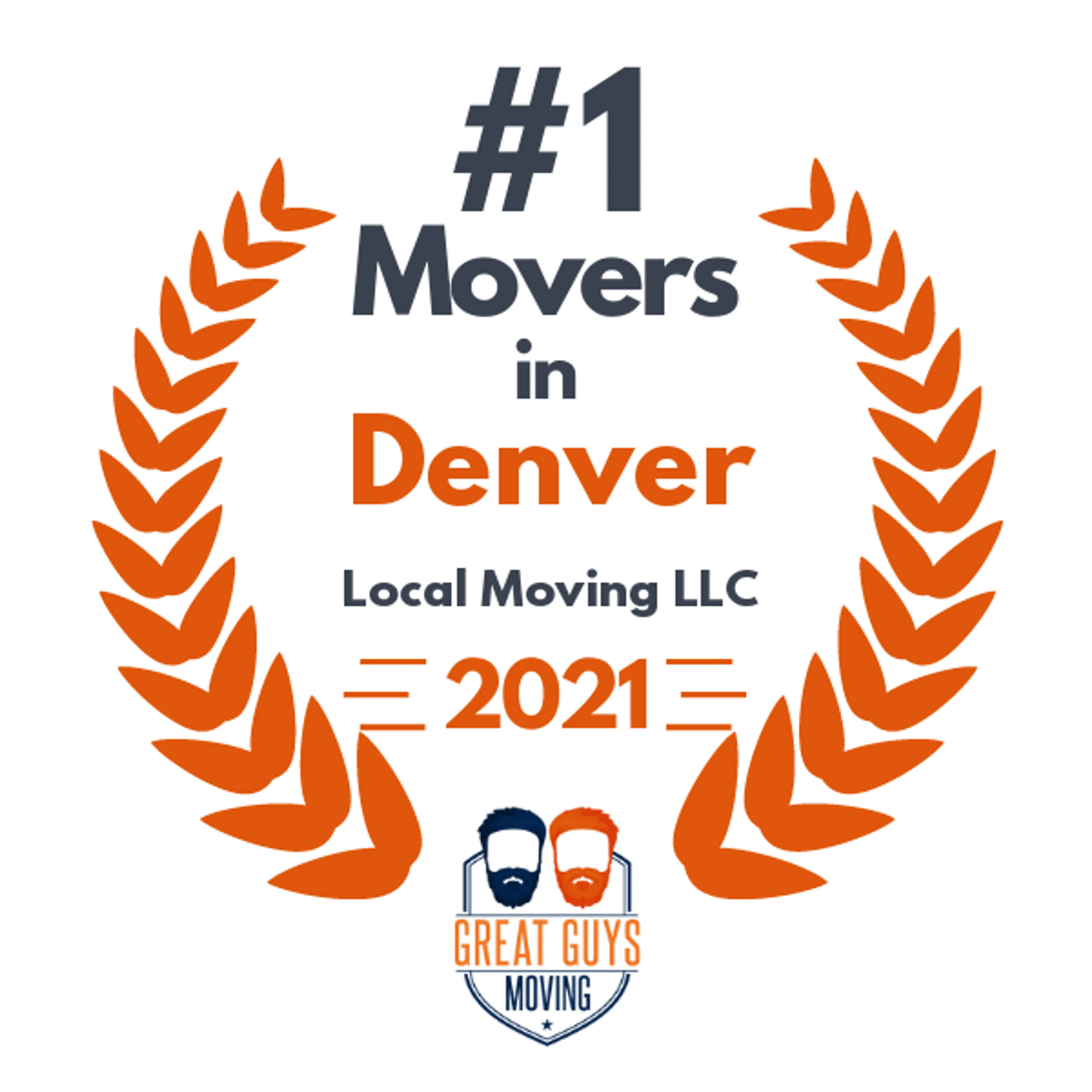 #1 Ranked Movers in Denver, CO 2021 award