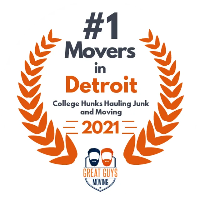 #1 Ranked Movers in Detroit, MI 2021 award