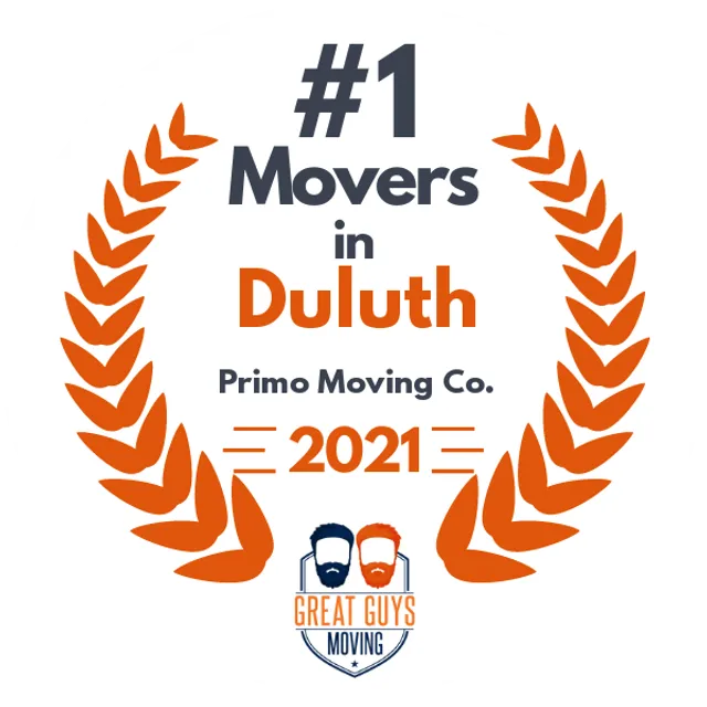 #1 Ranked Movers in Duluth, MN 2021 award