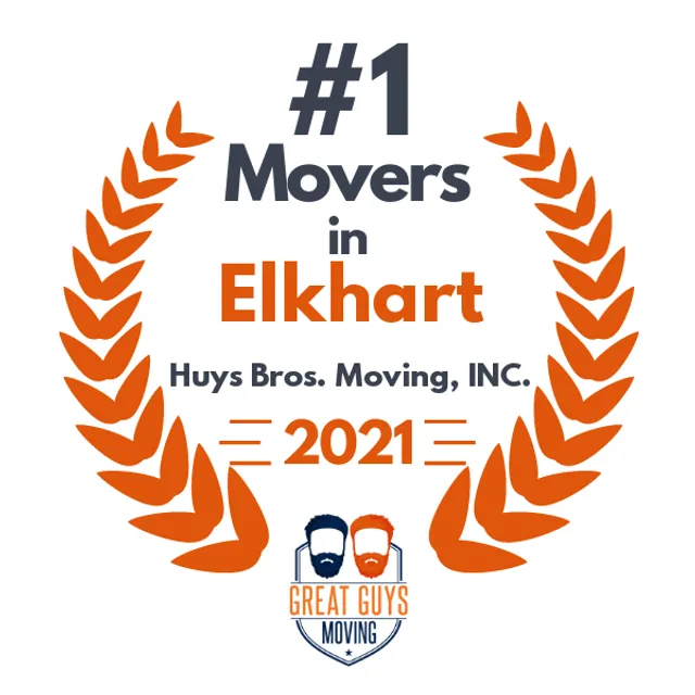 #1 Ranked Movers in South Bend, IN 2021 award