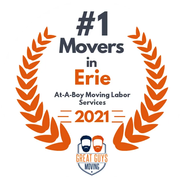 #1 Ranked Movers in Erie, PA 2021 award