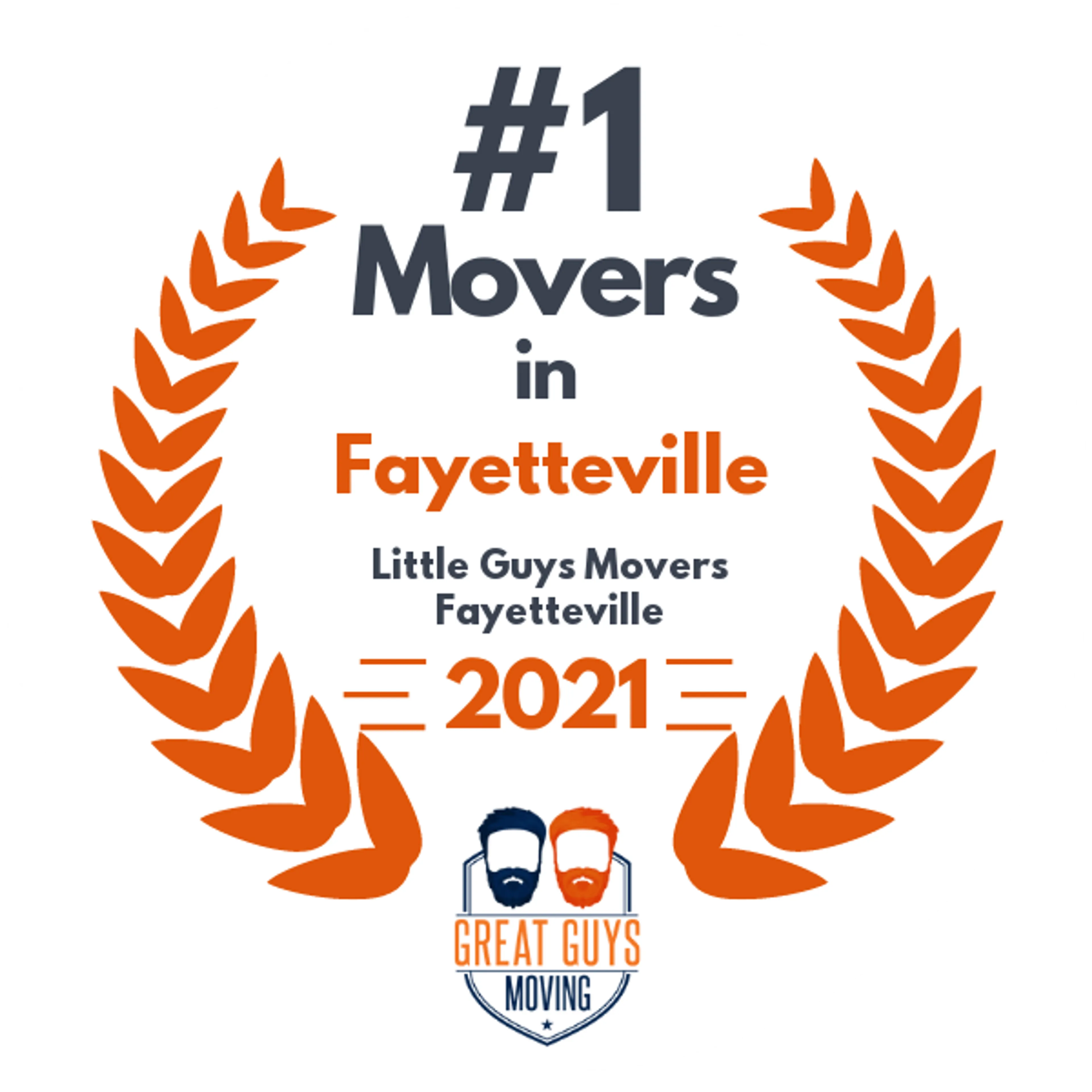 #1 Ranked Movers in Fort Smith, AR 2021 award