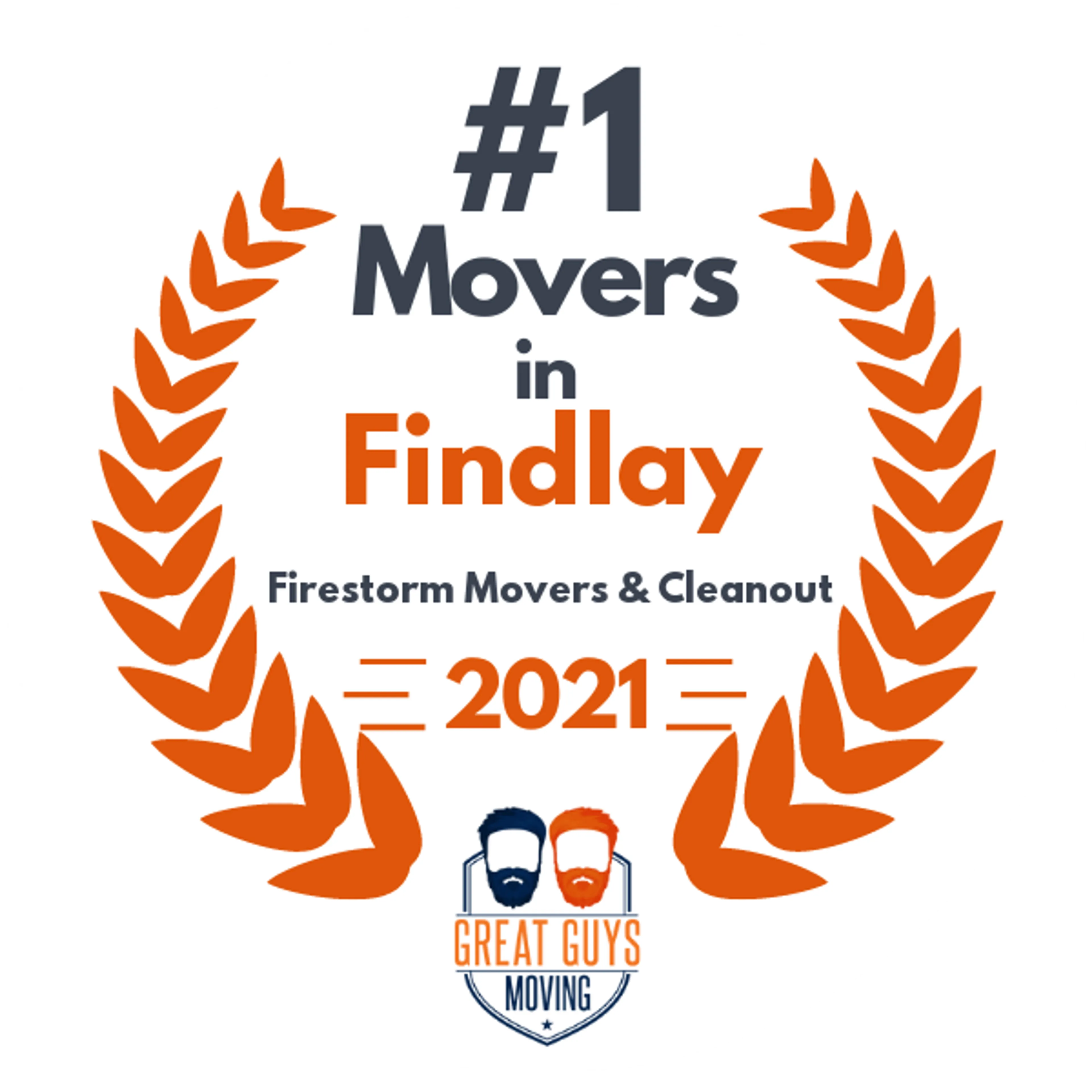 #1 Ranked Movers in Toledo, OH 2021 award