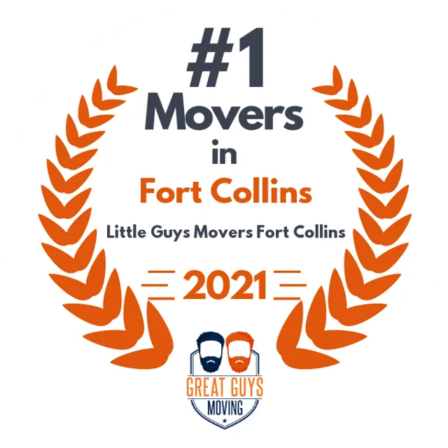 #1 Ranked Movers in Fort Collins, CO 2021 award