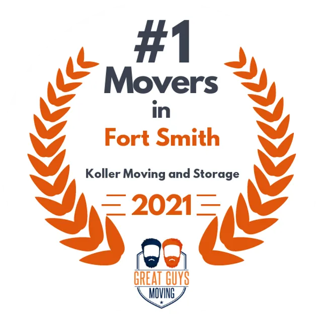 #1 Ranked Movers in Fort Smith, AR 2021 award