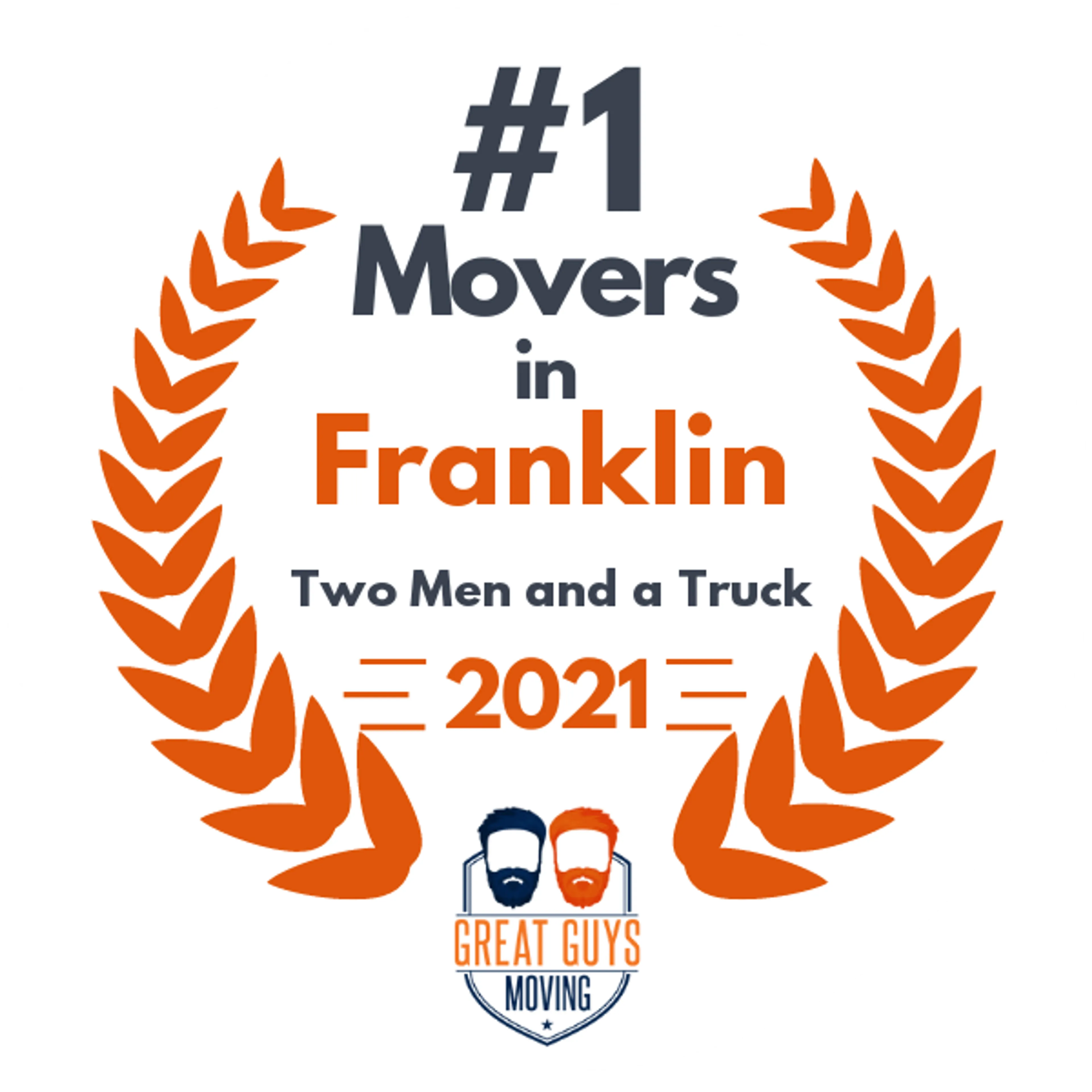 #1 Ranked Movers in Franklin, TN 2021 award