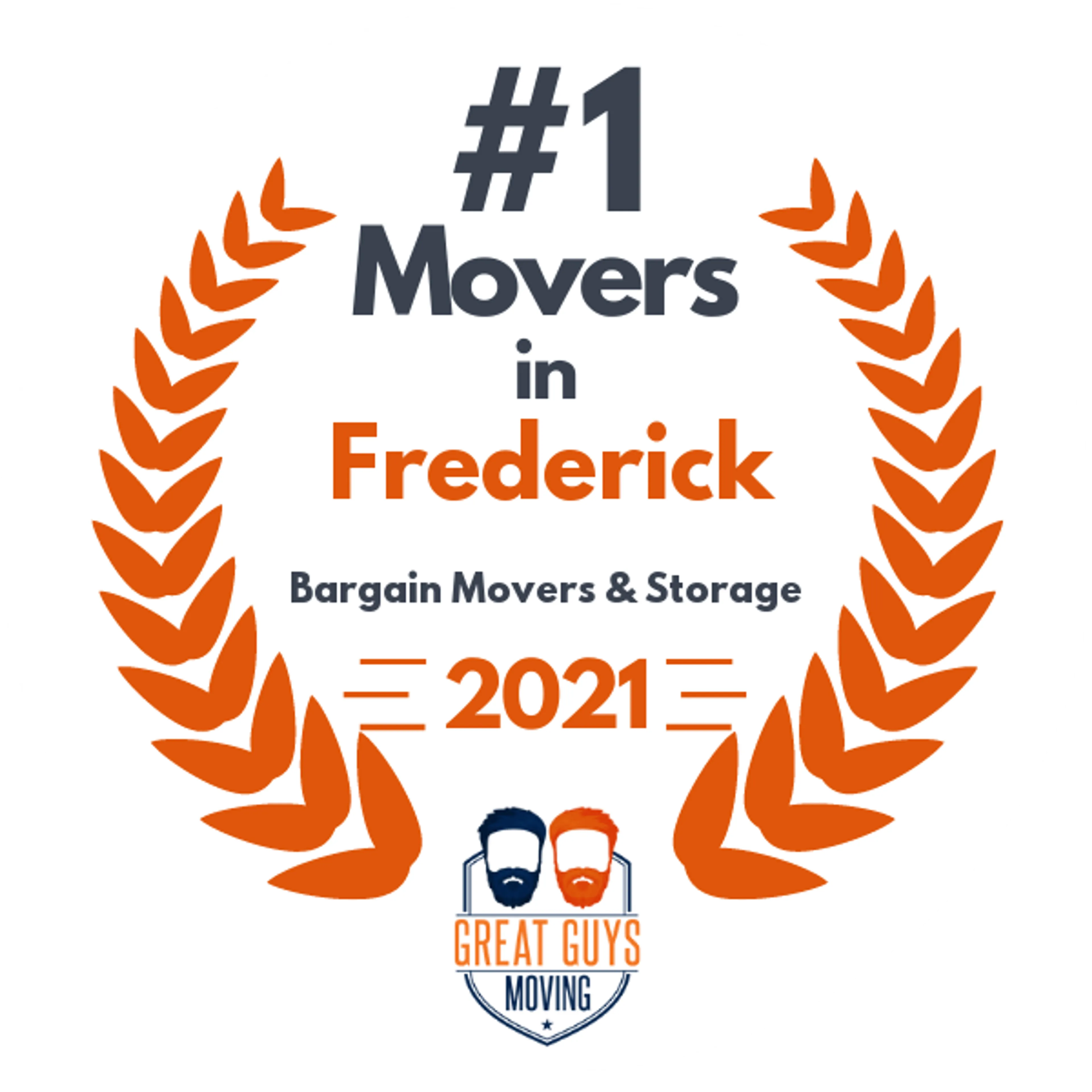 #1 Ranked Movers in Washington DC, DC 2021 award