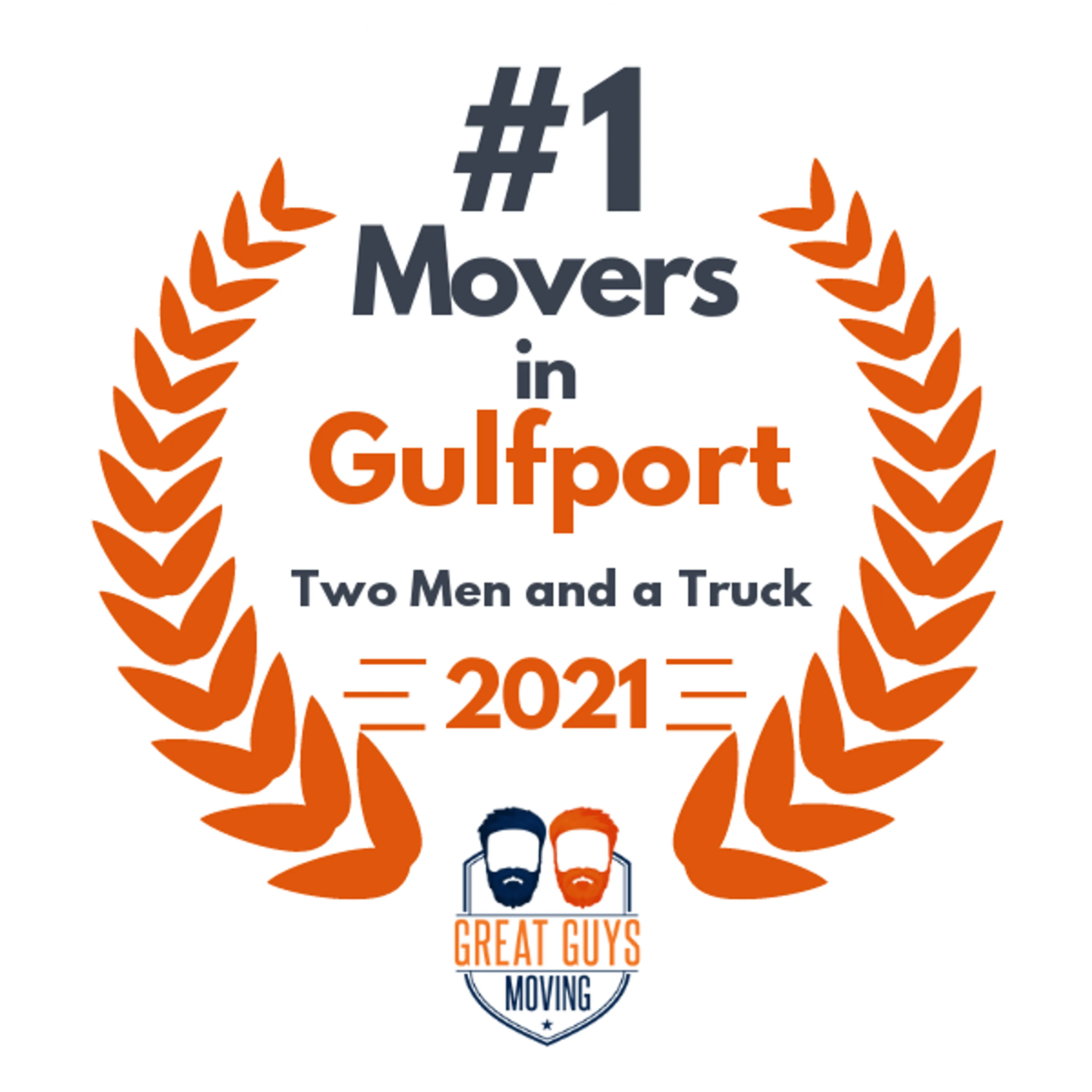 #1 Ranked Movers in Gulfport, MS 2021 award