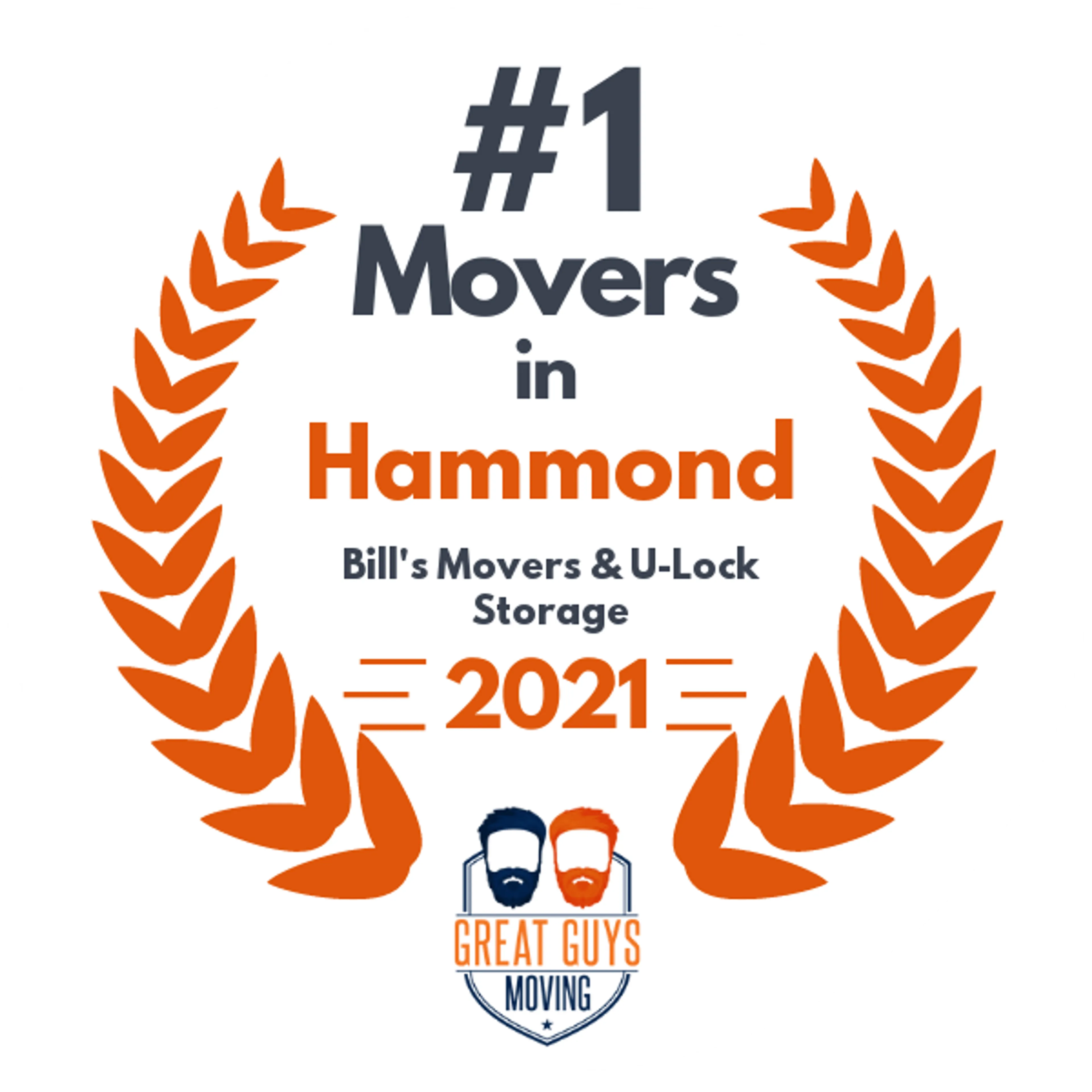 #1 Ranked Movers in Indianapolis, IN 2021 award