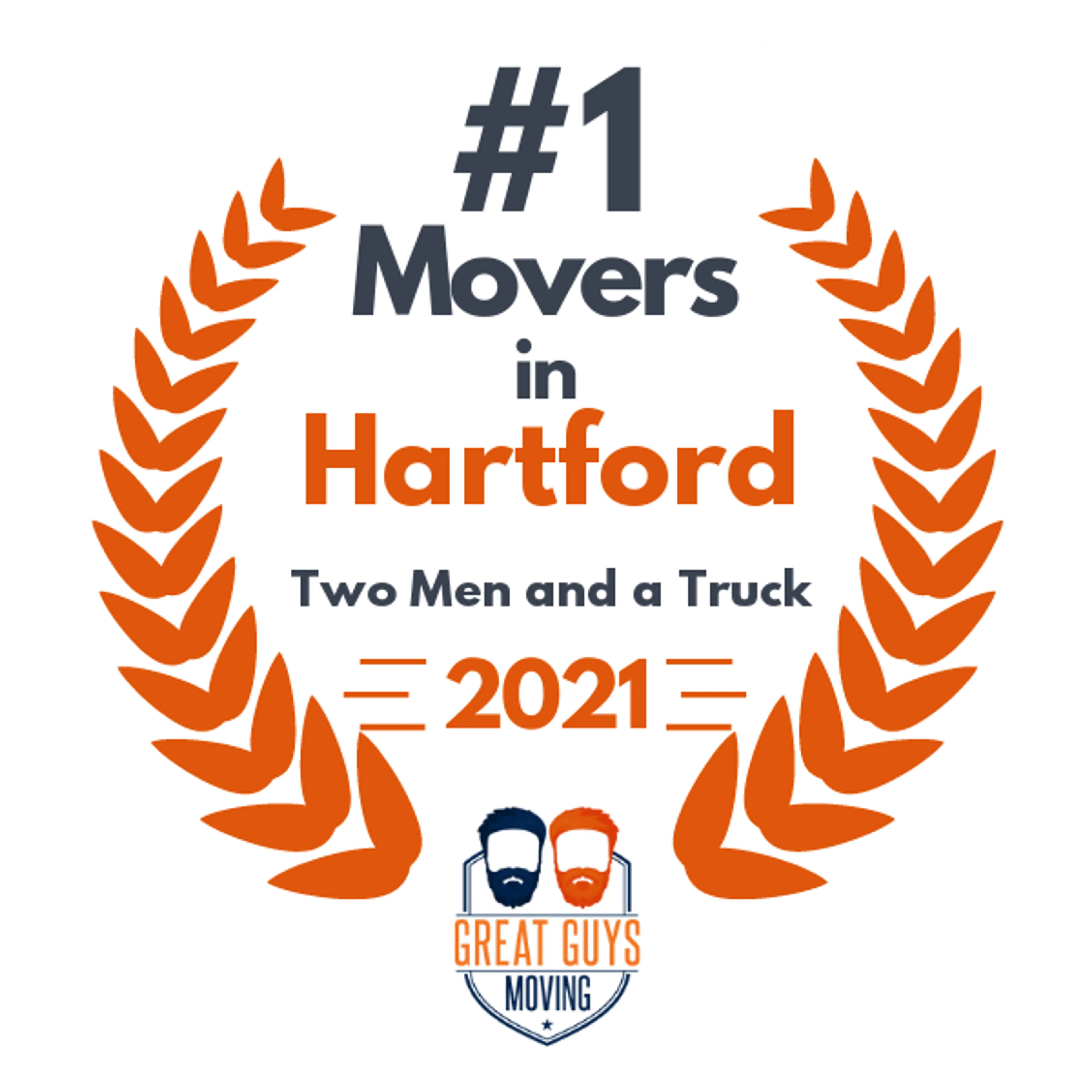 #1 Ranked Movers in New Haven, CT 2021 award