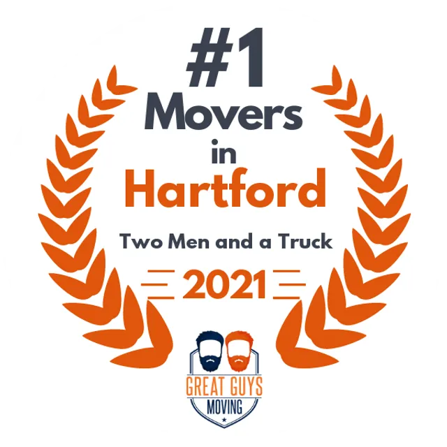 #1 Ranked Movers in New Haven, CT 2021 award