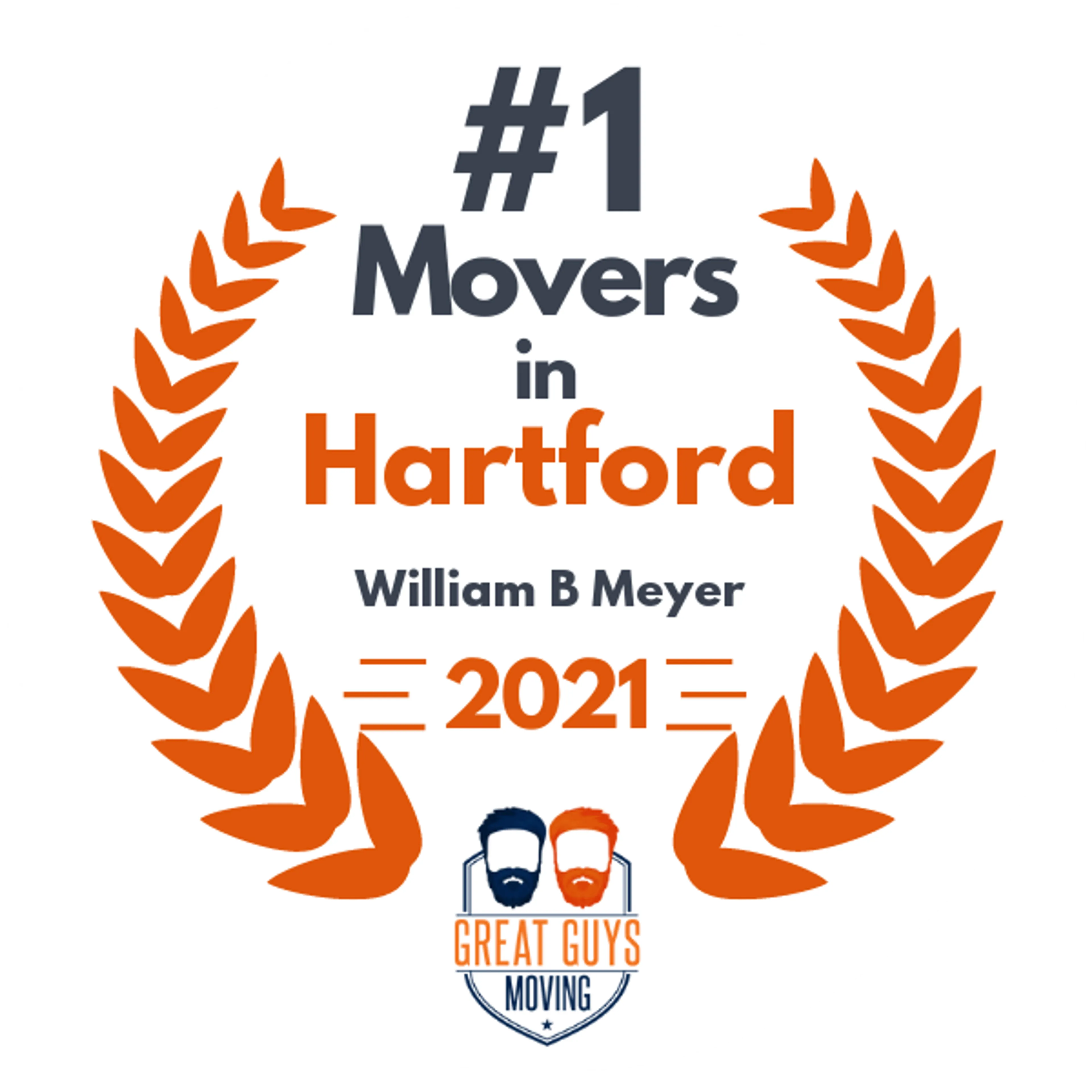 #1 Ranked Movers in New Britain, CT 2021 award