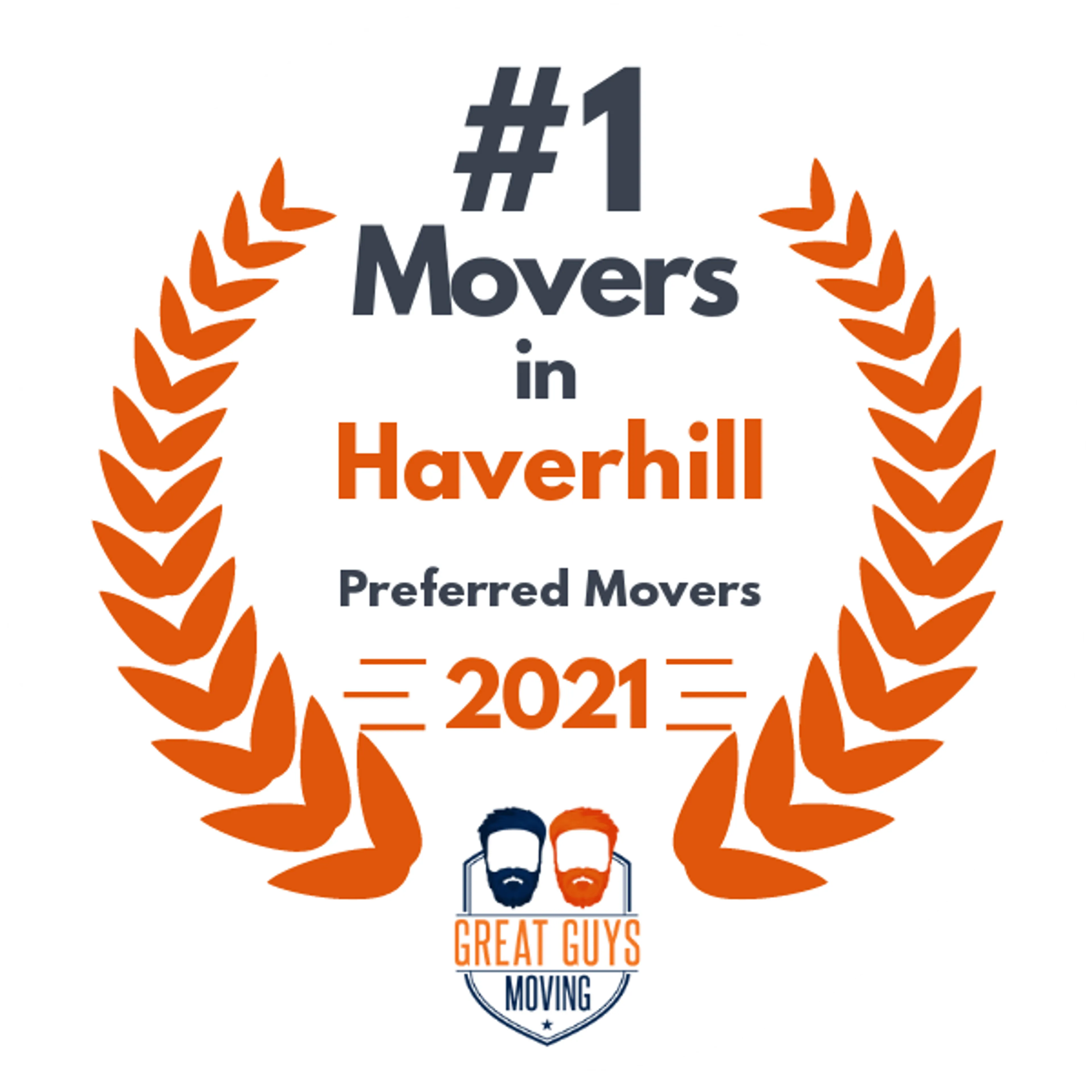 #1 Ranked Movers in Manchester, NH 2021 award