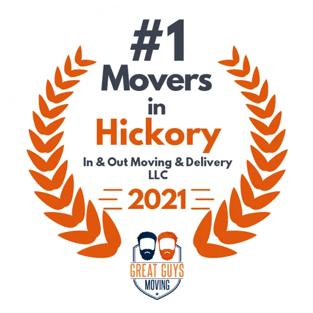 #1 Ranked Movers in Huntersville, NC 2021 award