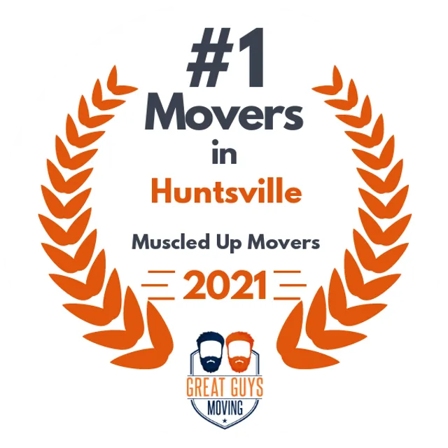 #1 Ranked Movers in Huntsville, AL 2021 award