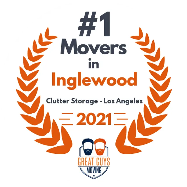 #1 Ranked Movers in Los Angeles, CA 2021 award