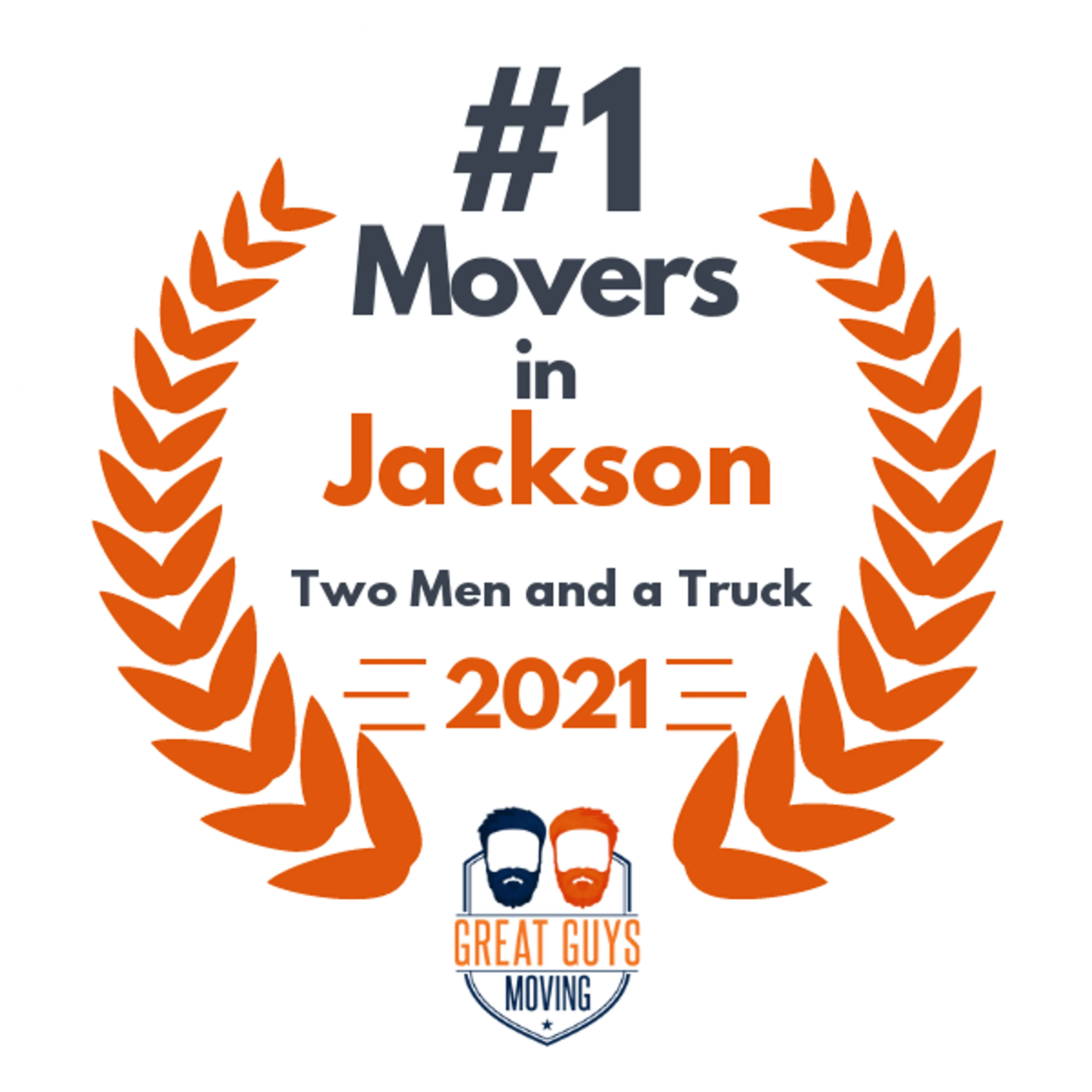 #1 Ranked Movers in Jackson, MS 2021 award