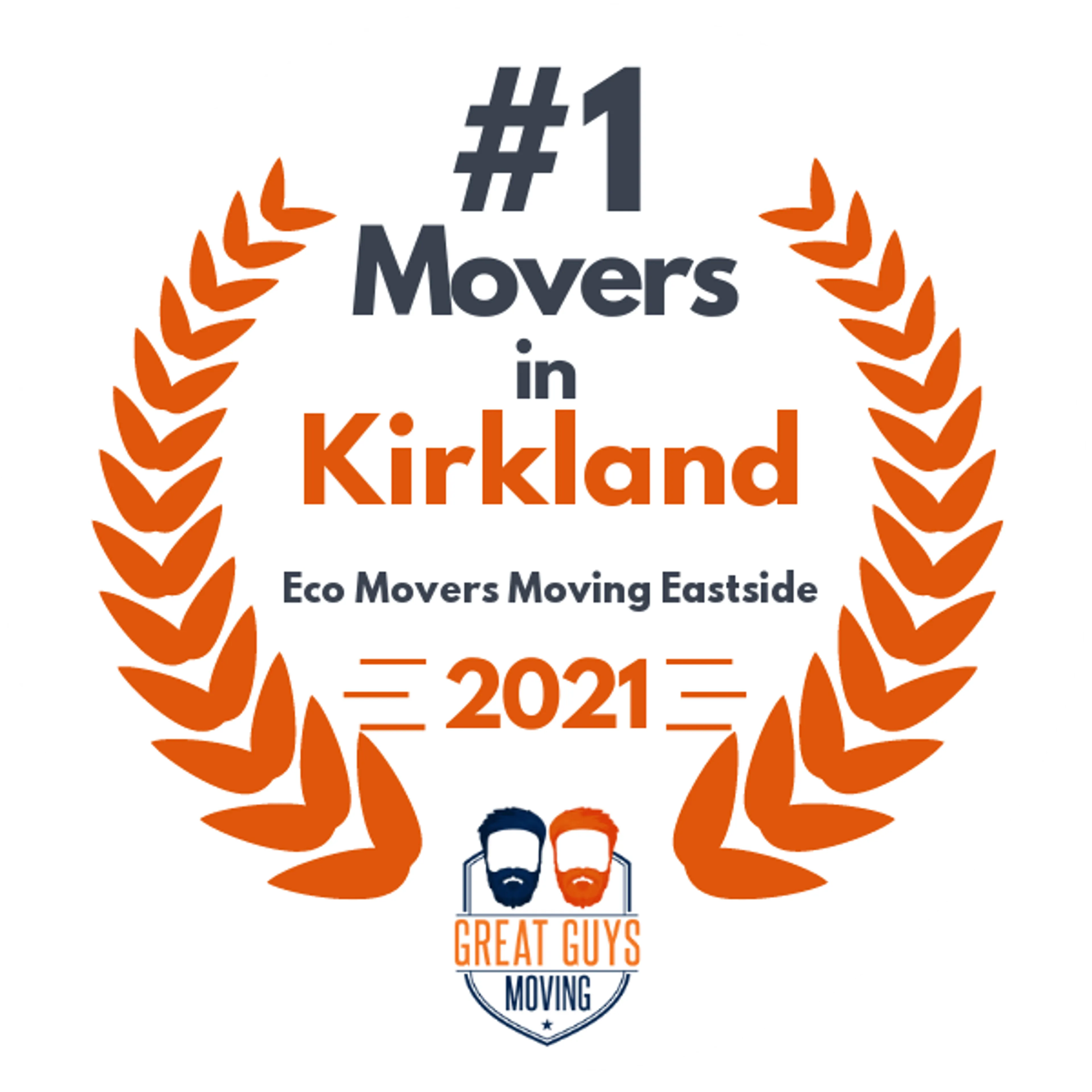 #1 Ranked Movers in Everett, WA 2021 award
