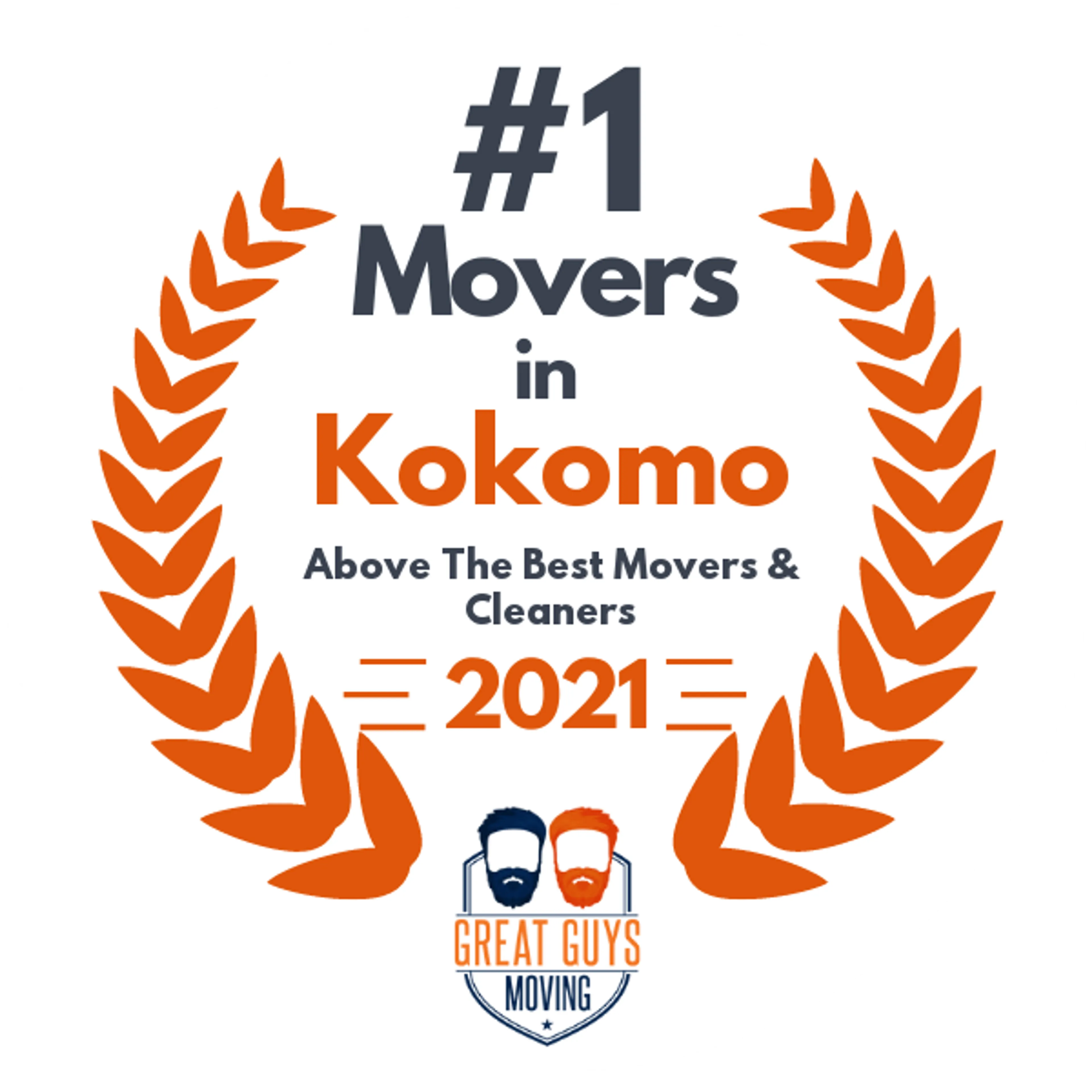 #1 Ranked Movers in Indianapolis, IN 2021 award