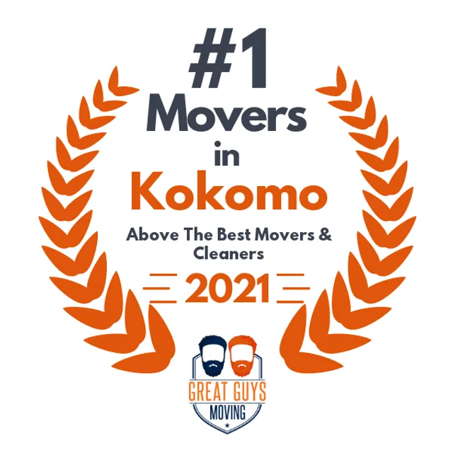 #1 Ranked Movers in Kokomo, IN 2021 award